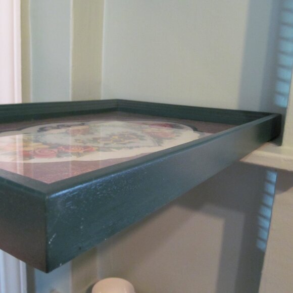 Vtg Home Interiors Joy Alldredge Picture - Chickadees, Heart, Flowers 19 x 13 - Picture 11 of 15